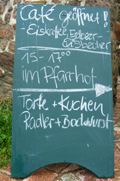 Aufsteller Sonntagscafé Aufsteller Sonntagscafé