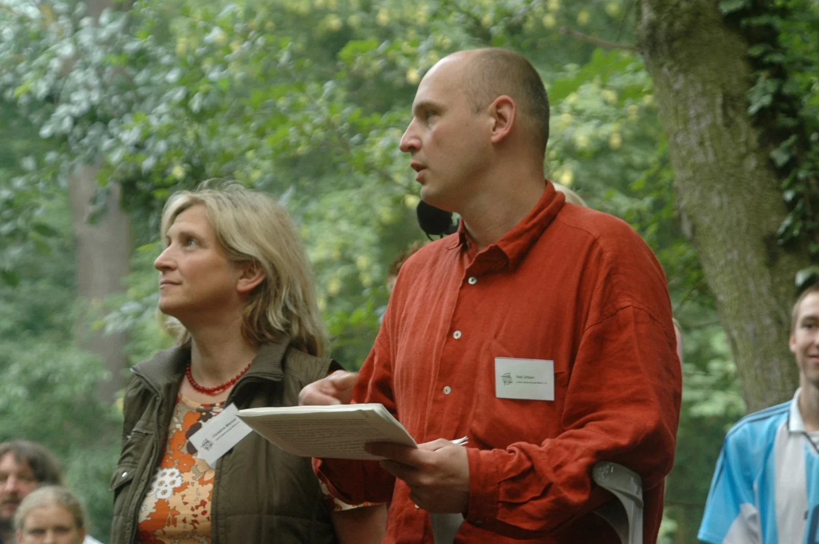 Christine und Veit bei der Eröffnung des Hochseilgartens 2006